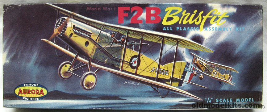 Aurora 1/48 Bristol F2B Brisfit - (F.2B), 113-98 plastic model kit